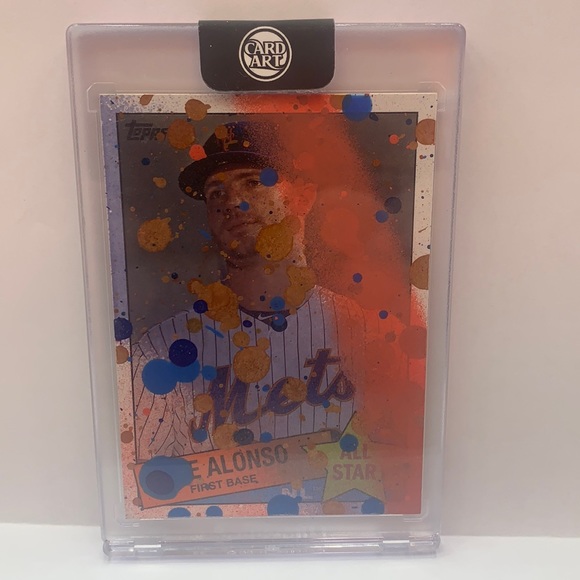 Blake Jamieson Auto Card Art Pete Alonso #85AS-44. 1/1 Card Art (MISC7)